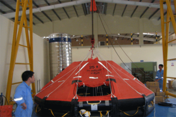 Life raft service by Safety First Pvt. Ltd.